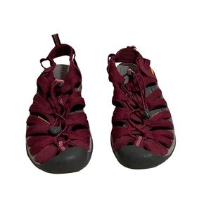 Keen Anti-Odor Anatomic Footbed Red/Gray Sandals Closed-Toed Size 8 Women’s Shoe